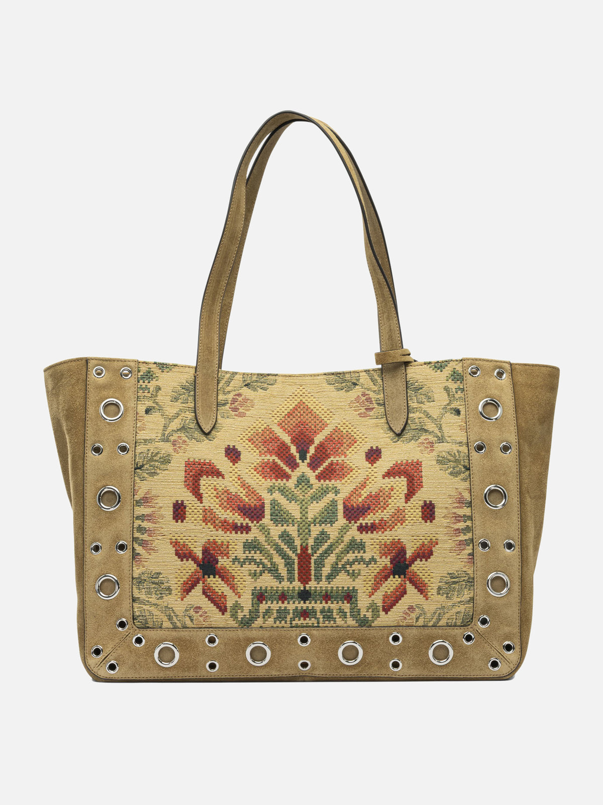 Valentino Garavani Embroidered "Nellcôte" shopper bag - Beige