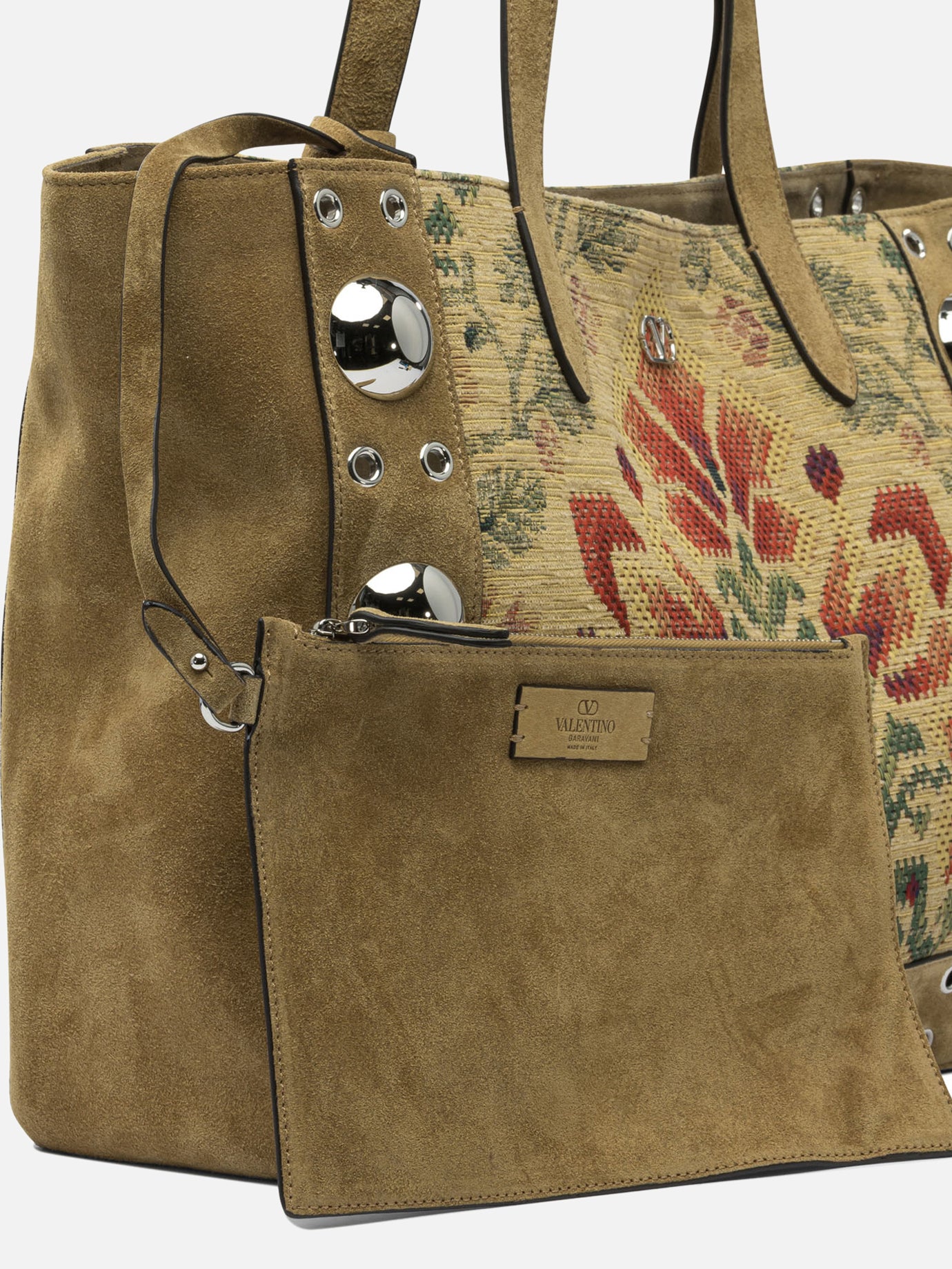 Borse grandi Embroidered  Beige - Valentino Garavani Donna | PDP | VIETTI Online Store | thumbnail_4