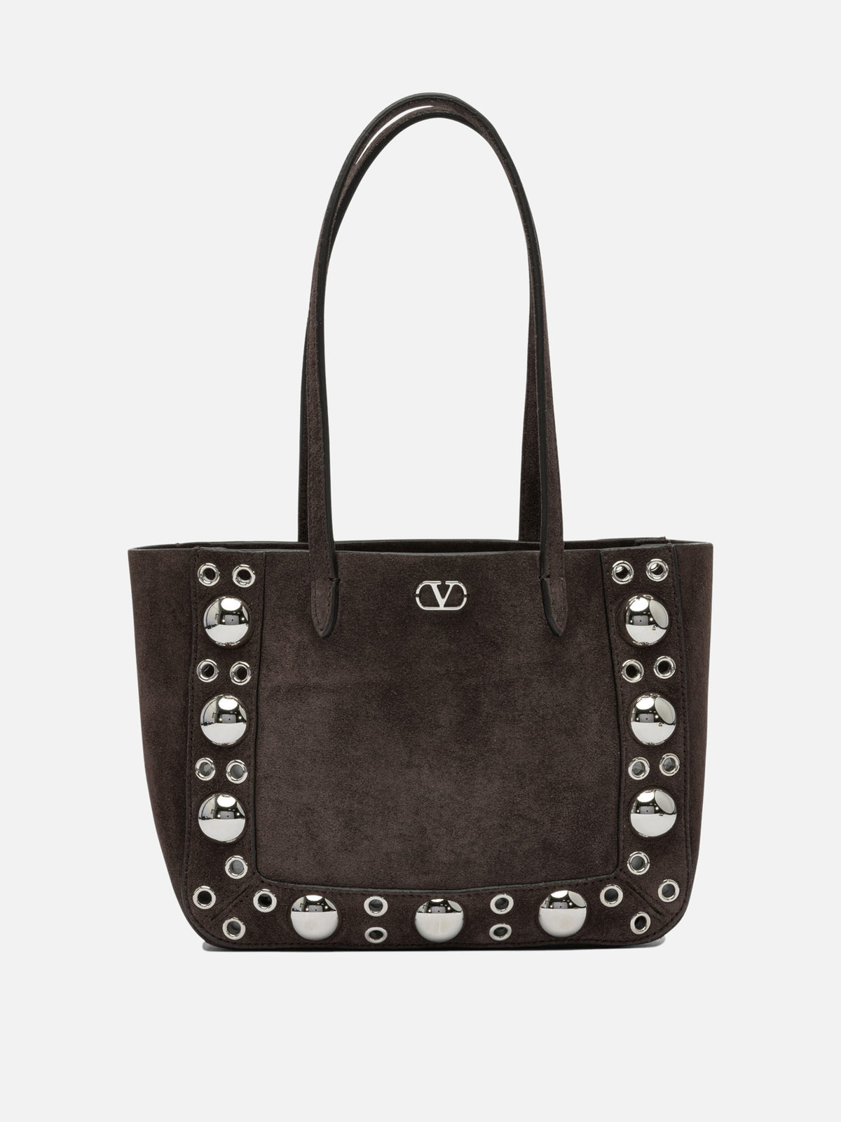 Valentino Garavani Nellcôte" suede shoulder bag Brown