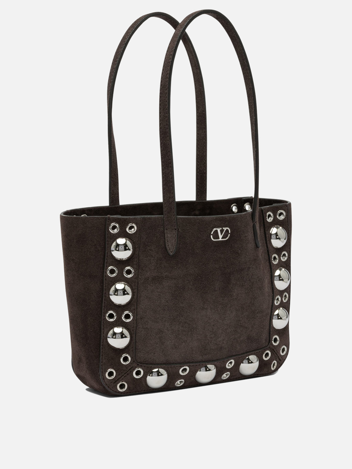 Valentino Garavani Nellcôte" suede shoulder bag Brown