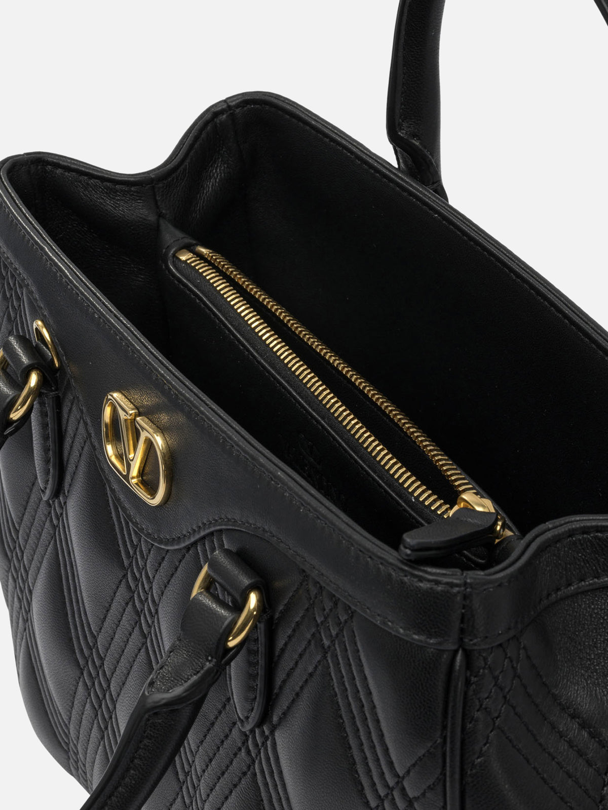 Valentino Garavani "Quiltie 67" Handbag Black