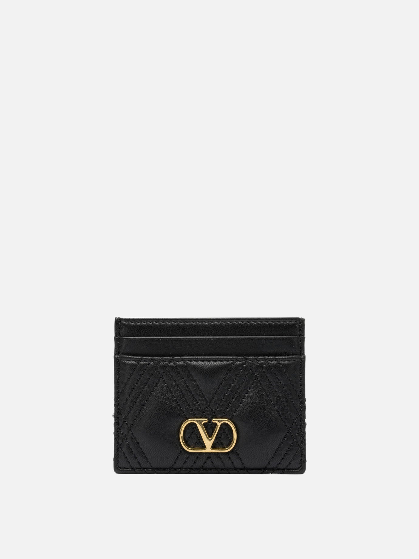Portacarte Logo  Nero - Valentino Garavani Donna | PDP | VIETTI Online Store | Zoom-Modal
