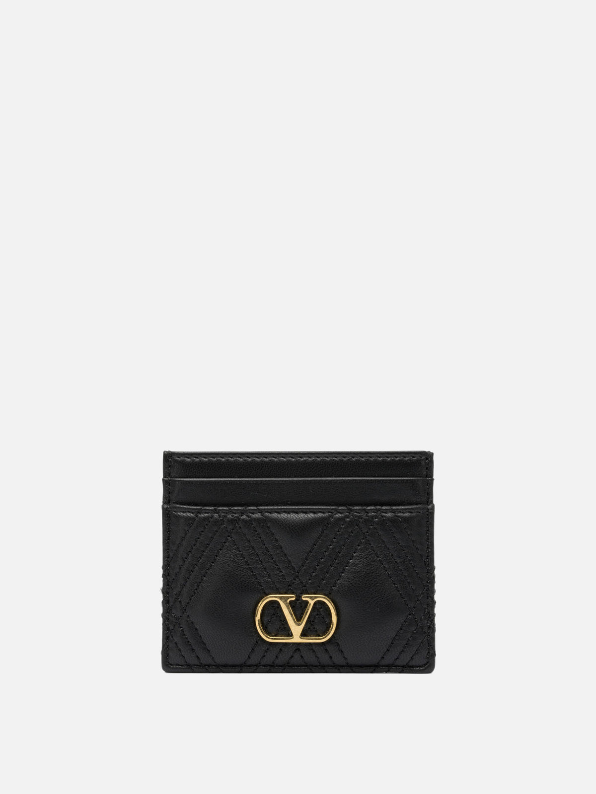 Valentino Garavani "Quiltie 67" card holder Black