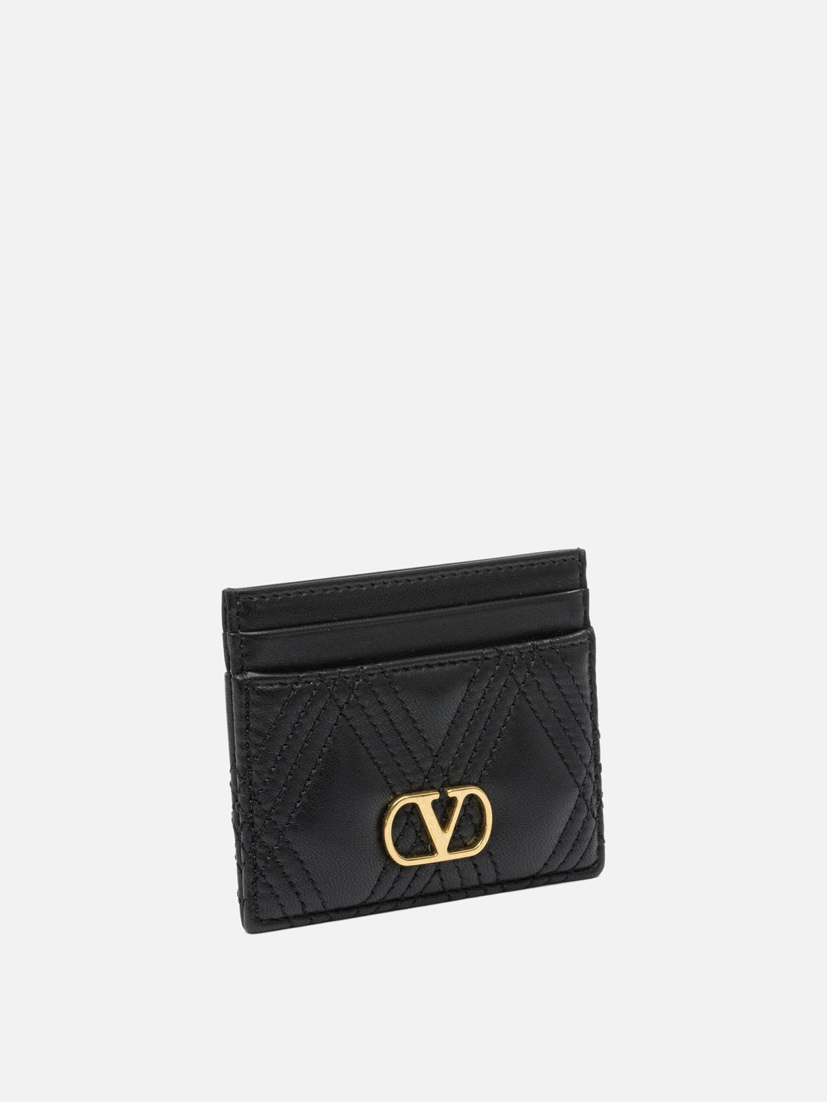 Valentino Garavani "Quiltie 67" card holder Black