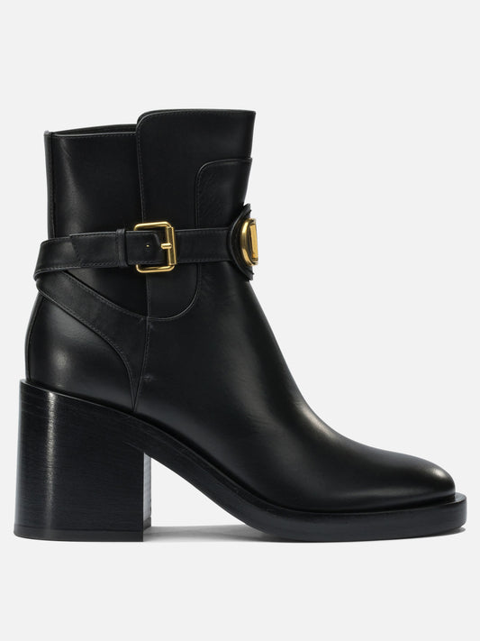 Stivaletti pull-on 100% leather - 100% leather  Nero - Valentino Garavani Donna | PDP | VIETTI Online Store 
