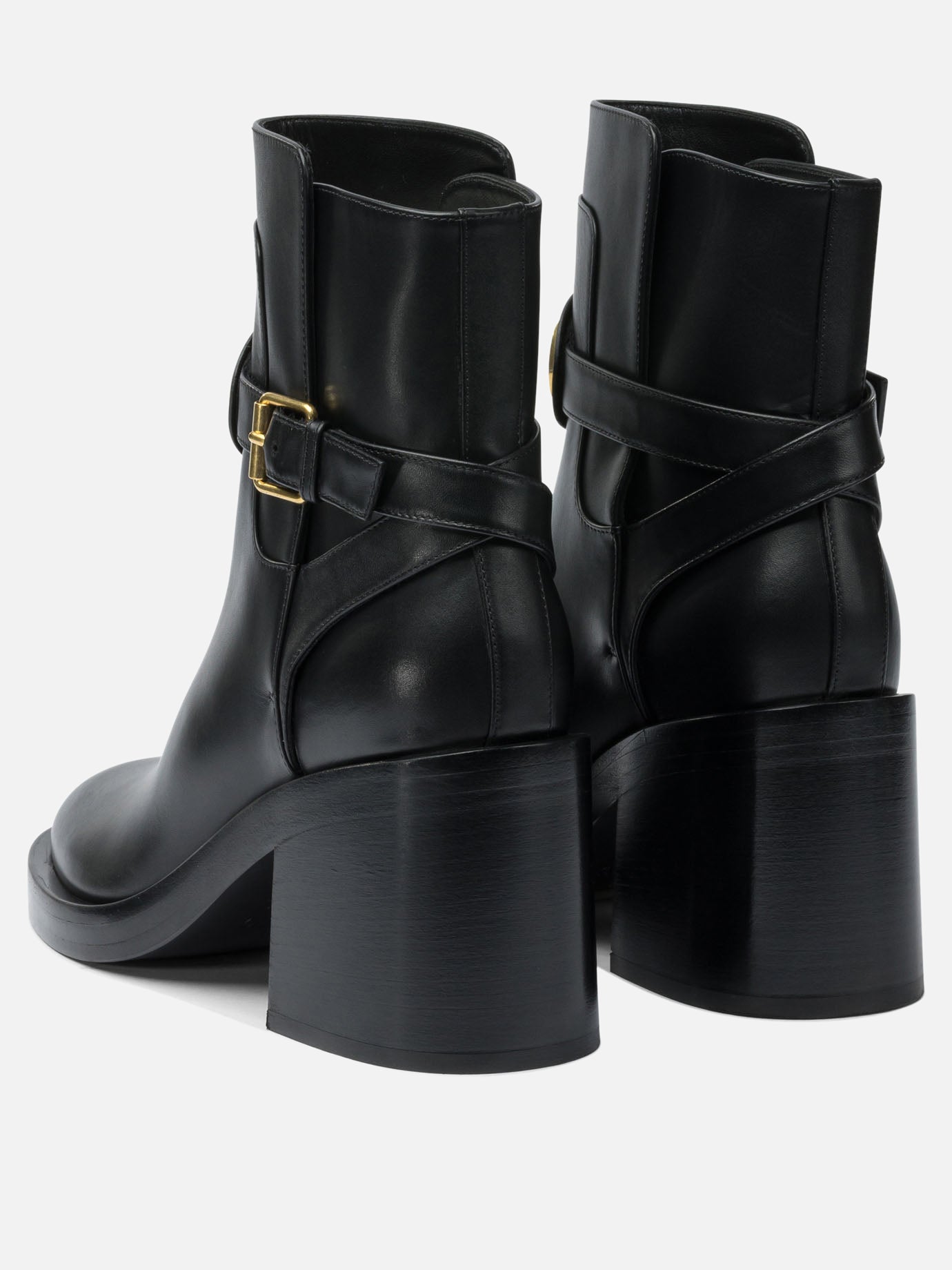 Stivaletti pull-on 100% leather - 100% leather  Nero - Valentino Garavani Donna | PDP | VIETTI Online Store | thumbnail_4