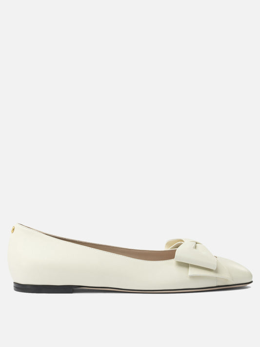 Classic ballet flats 100% leather - 100% leather  White - Valentino Garavani Women | VIETTI Online Store 
