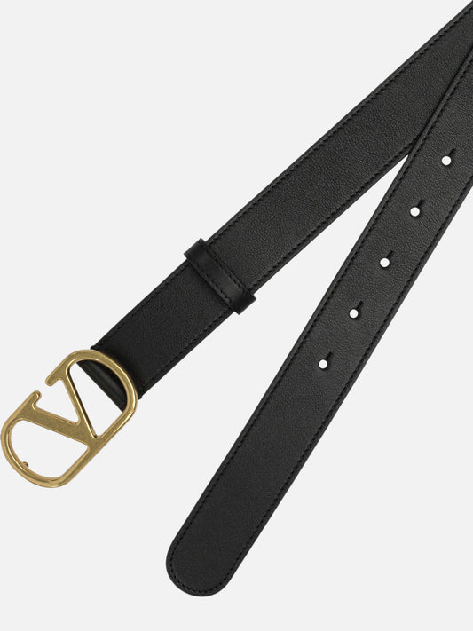 Cinture in pelle Logo  Nero - Valentino Garavani Donna | PDP | VIETTI Online Store | 2
