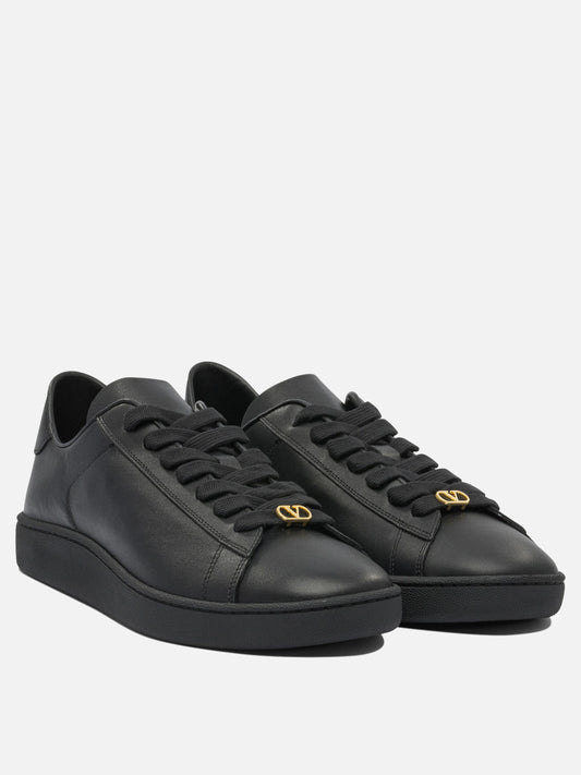 Low top sneakers 100% leather - 100% rubber  Black - Valentino Garavani Men | PLP | VIETTI Online Store | 2
