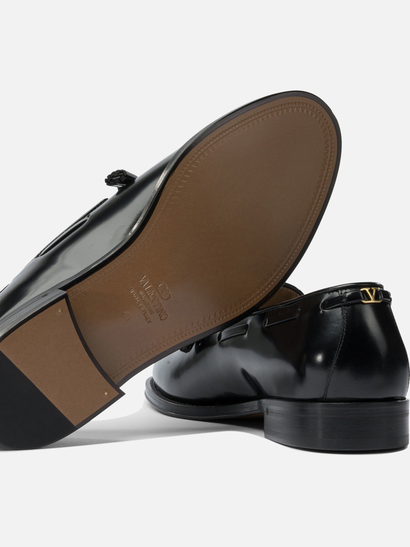 Mocassini 100% leather - 100% leather  Nero - Valentino Garavani Uomo | PDP | VIETTI Online Store | thumbnail_5