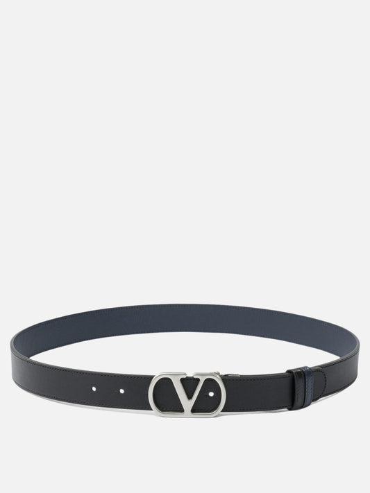 Cinture in pelle 100% calf leather  Nero - Valentino Garavani Uomo | PDP | VIETTI Online Store 
