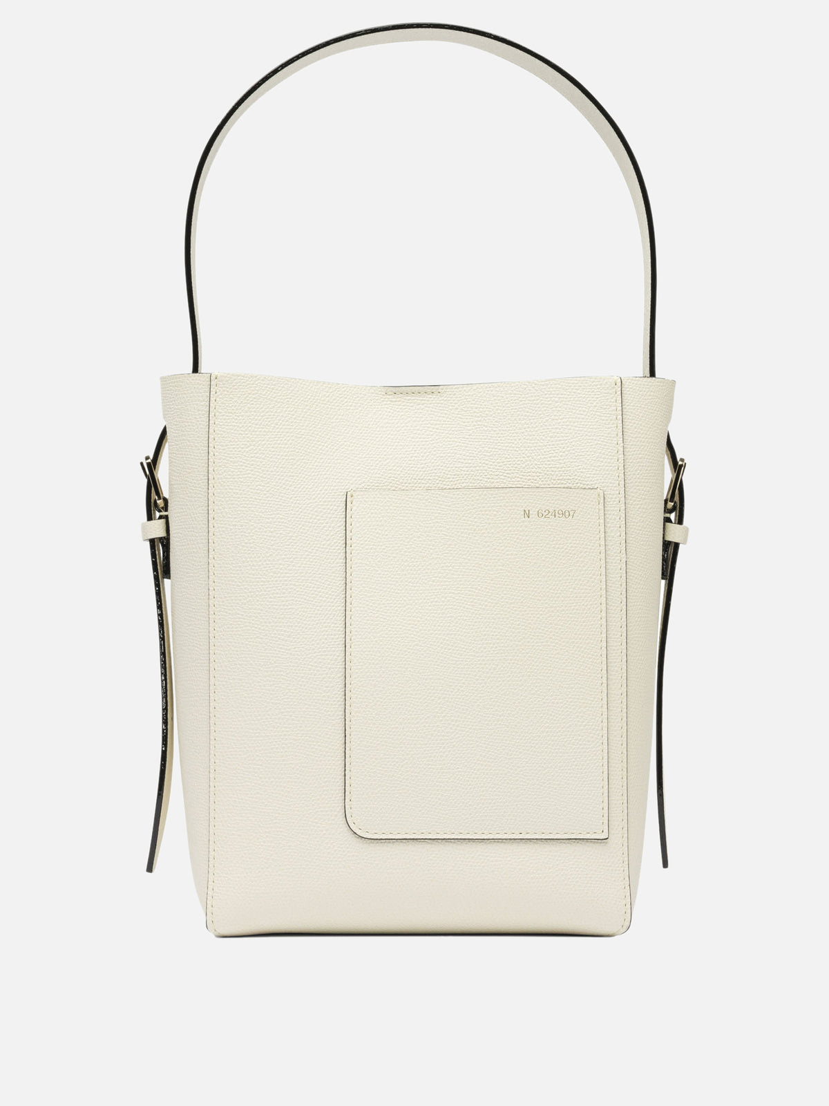Valextra "Soft Mini" Bucket Bag White