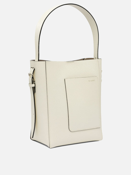 Valextra "Soft Mini" Bucket Bag 23658826_UNI White 2