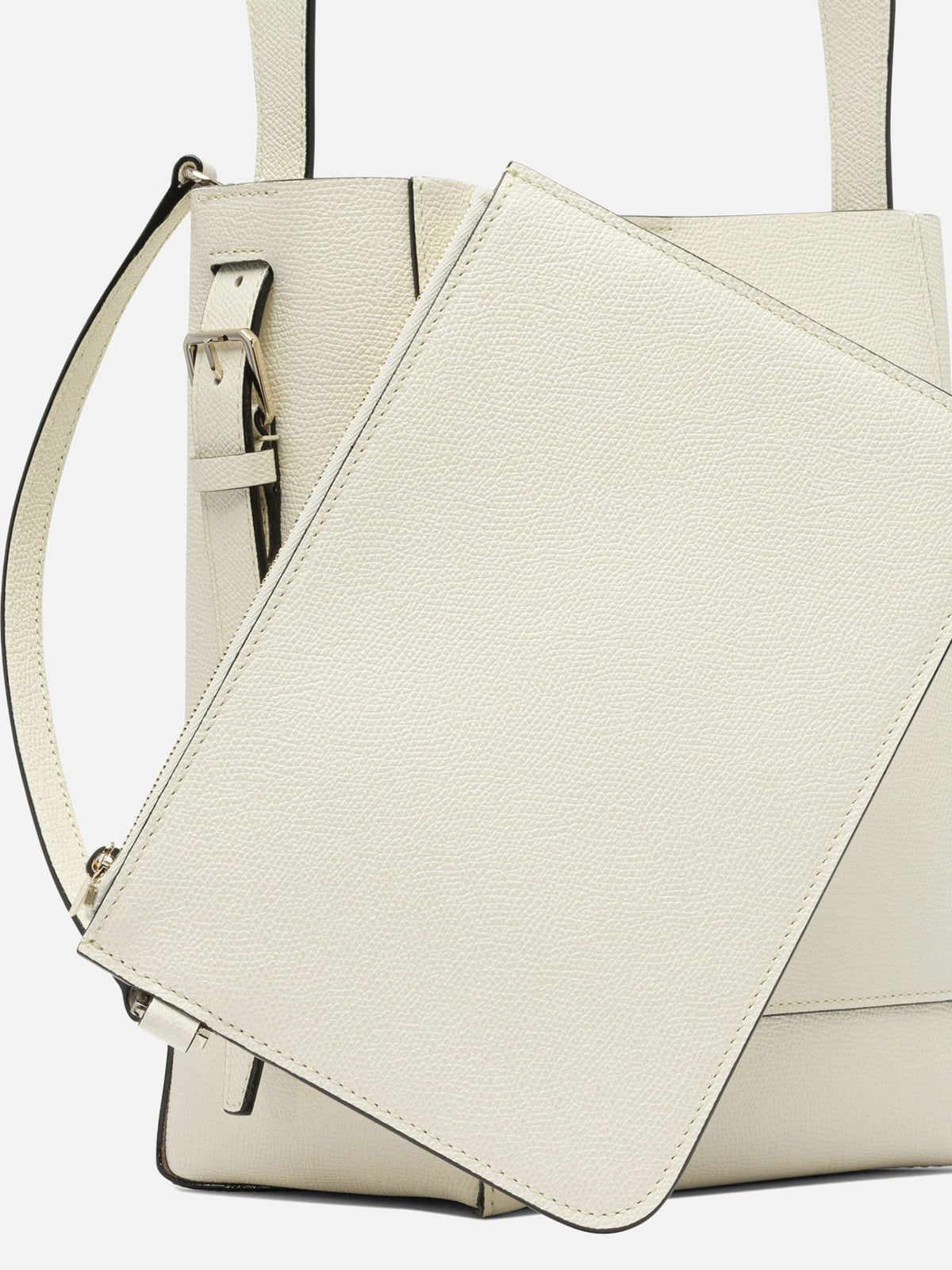 Valextra "Soft Mini" Bucket Bag White - VIETTI