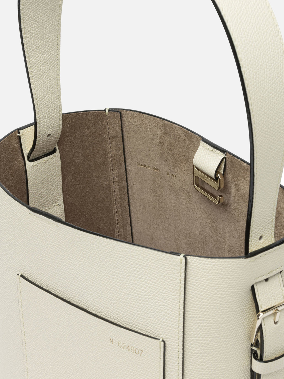 Valextra "Soft Mini" Bucket Bag White - VIETTI