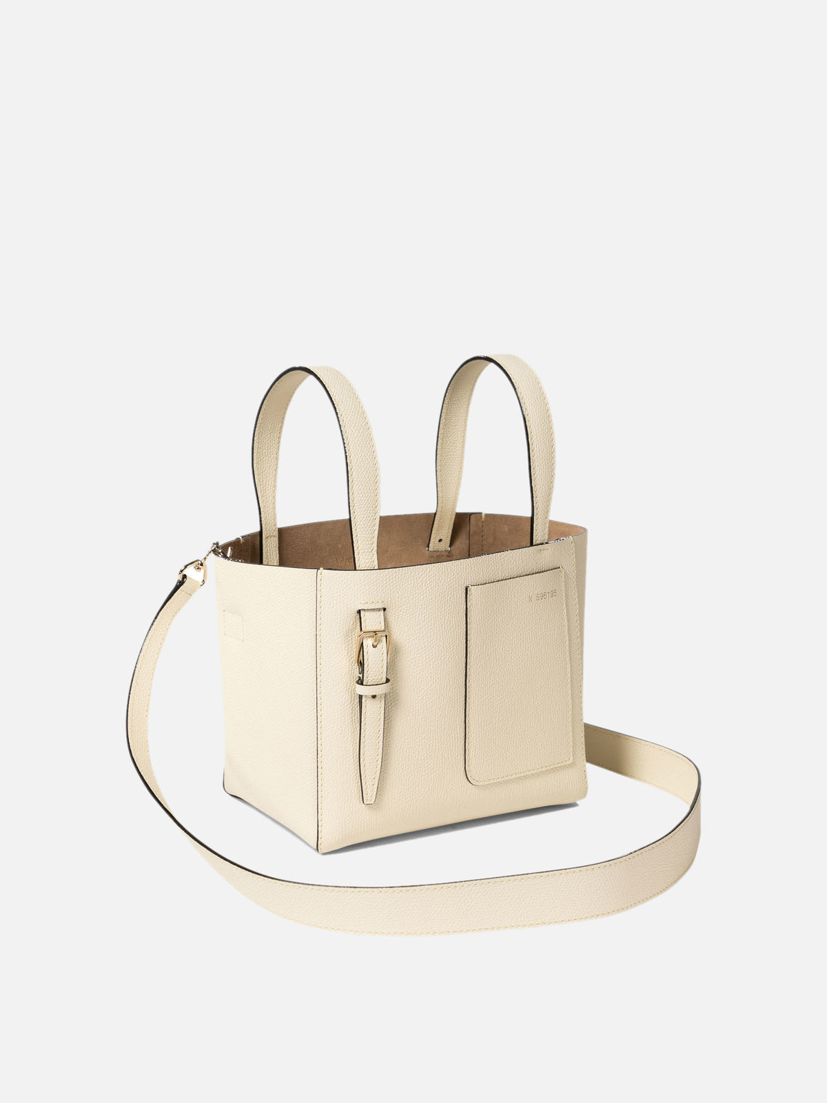 Valextra "Soft Micro" bucket bag White - VIETTI