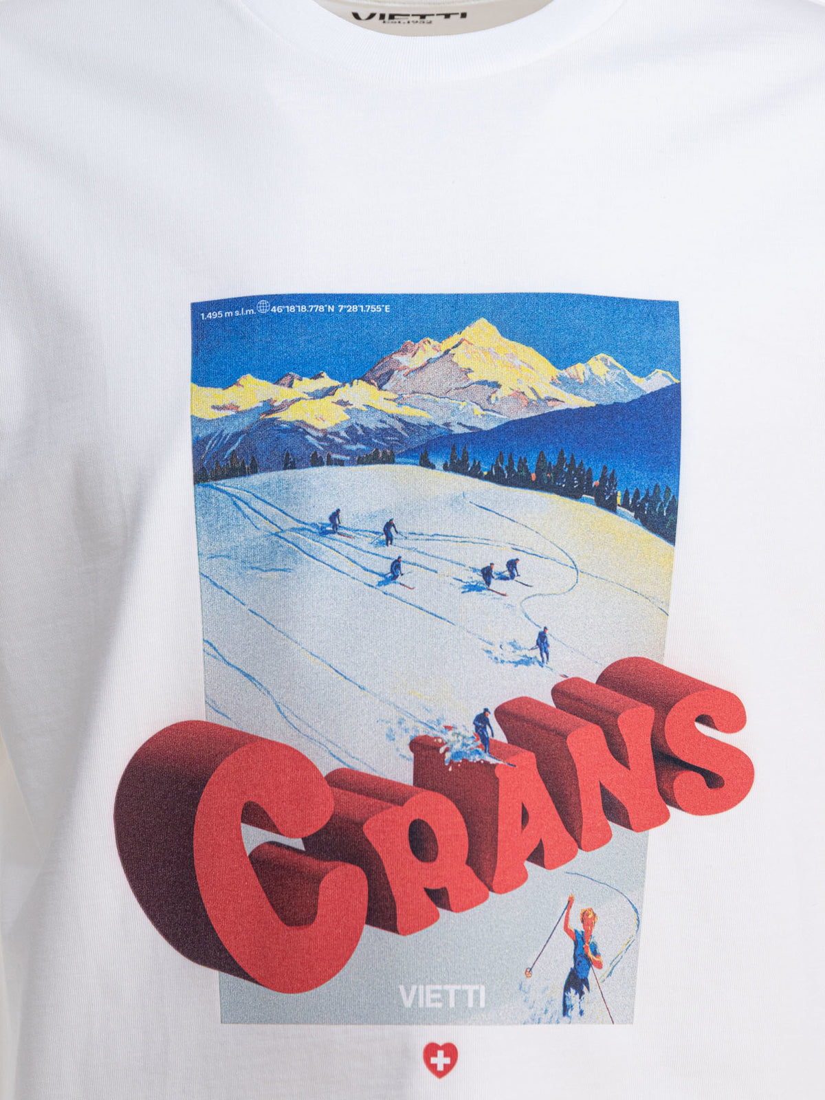 VIETTI Merchandise "Crans" crewneck T-shirt White - VIETTI