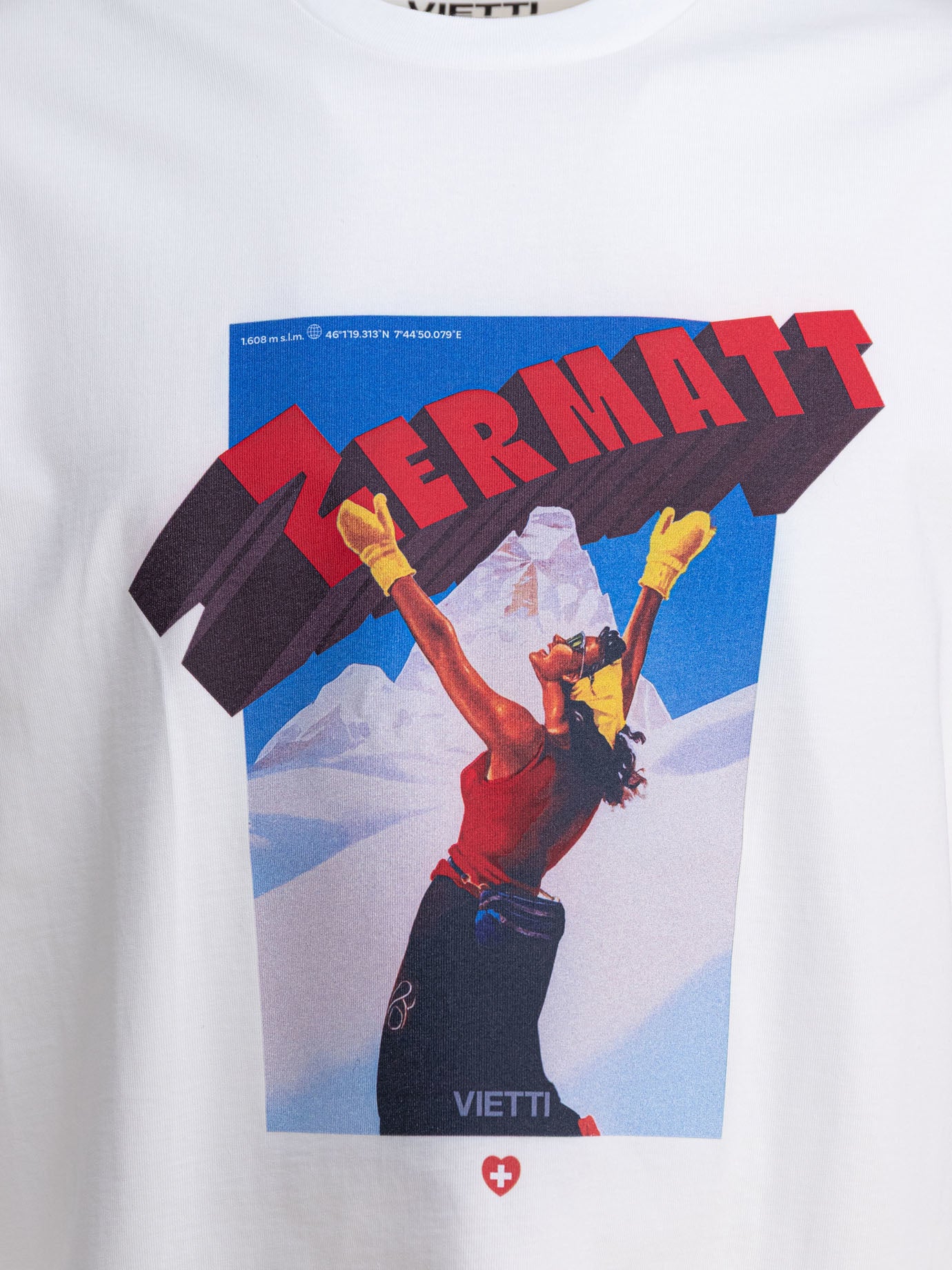 T-shirt girocollo Print  Bianco - VIETTI Merchandise Uomo | PDP | VIETTI Online Store | Zoom-Modal_3
