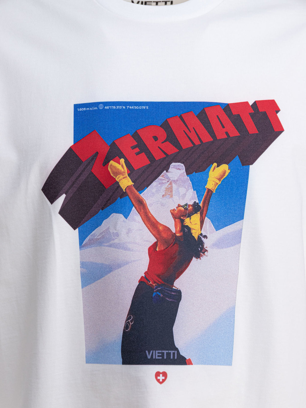 VIETTI Merchandise "Zermatt" crewneck T-shirt White