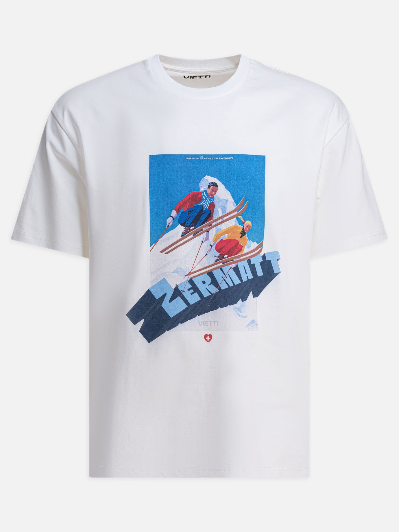 VIETTI Merchandise "Zermatt" crewneck T-shirt White