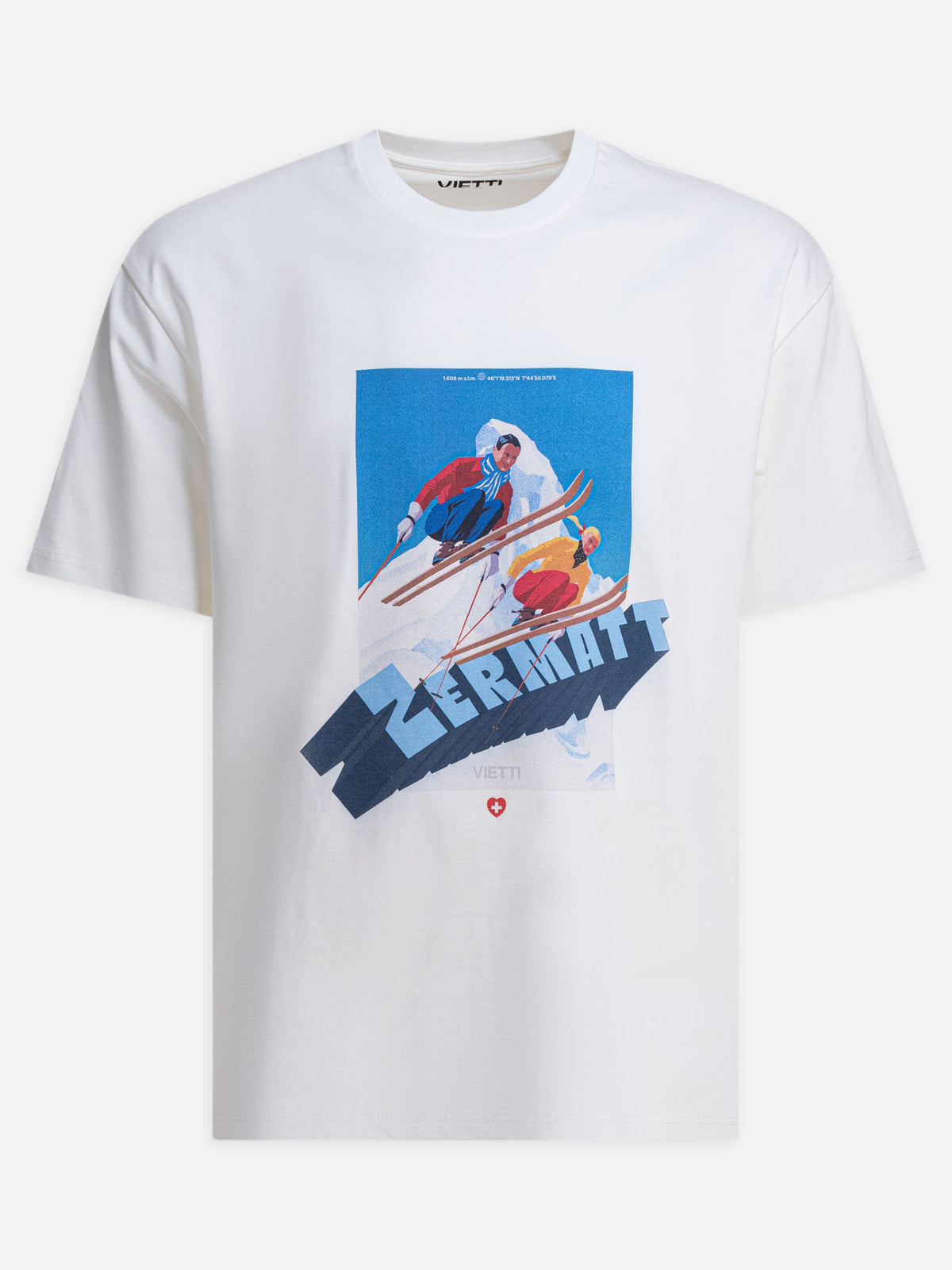 VIETTI Merchandise "Zermatt" crewneck T-shirt White
