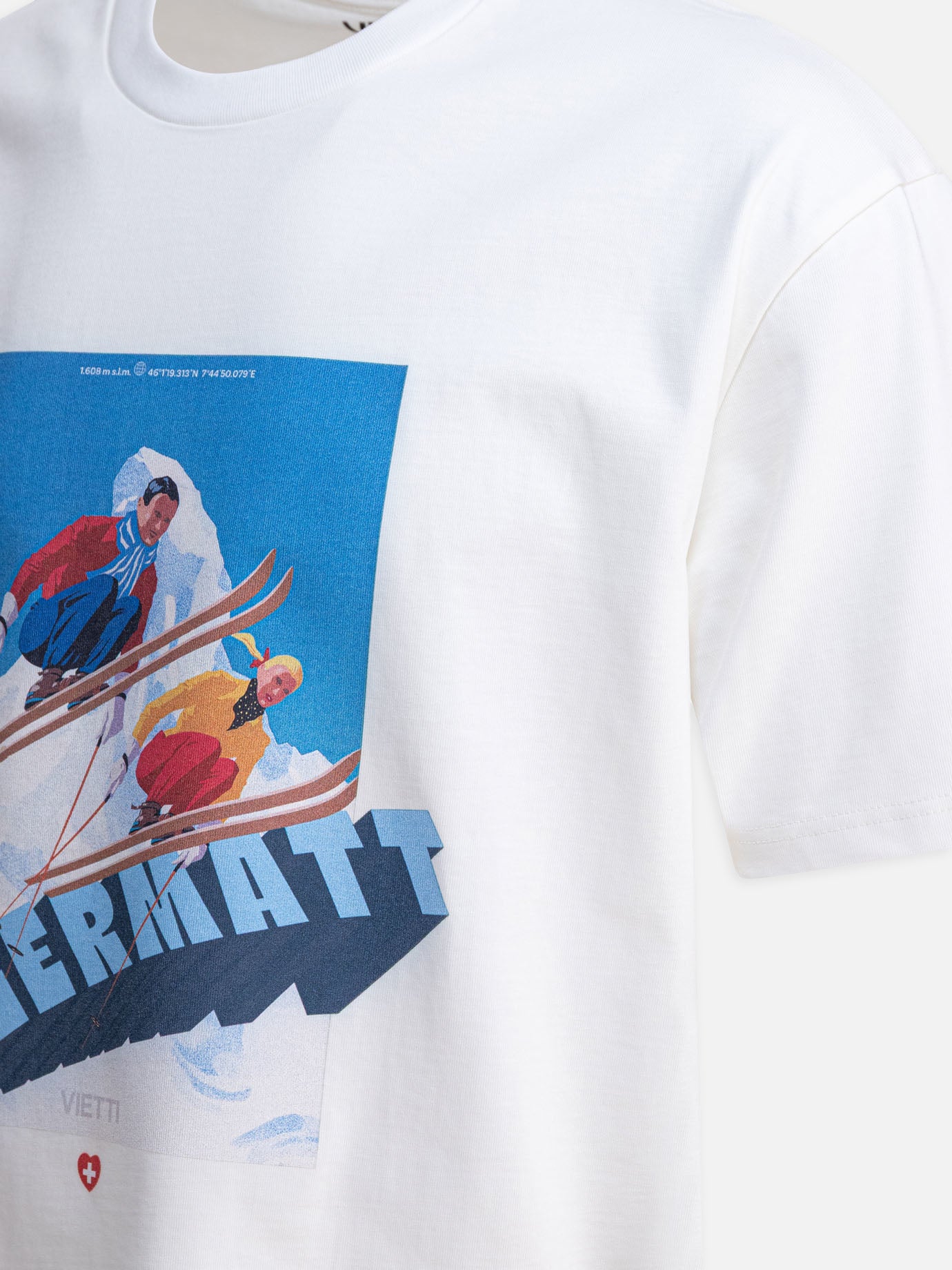 VIETTI Merchandise T-shirt girocollo &quot;Zermatt&quot; 20284126_XS White thumbnail_4