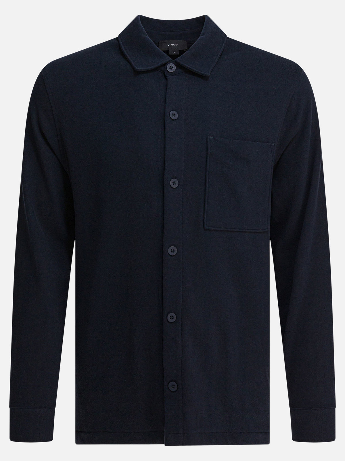 Vince Cotton suede overshirt jacket Blue