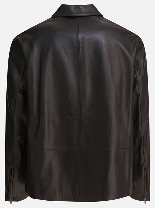 Vince Leather jacket with zipper 12588832_L Black 2