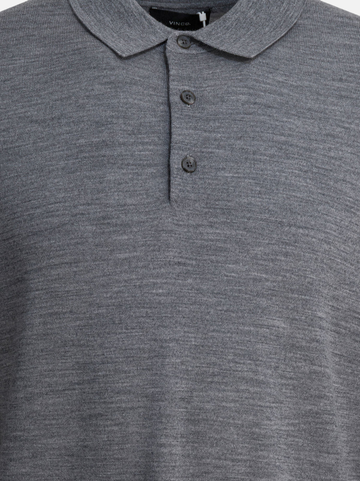 Vince Merino wool polo shirt Grey