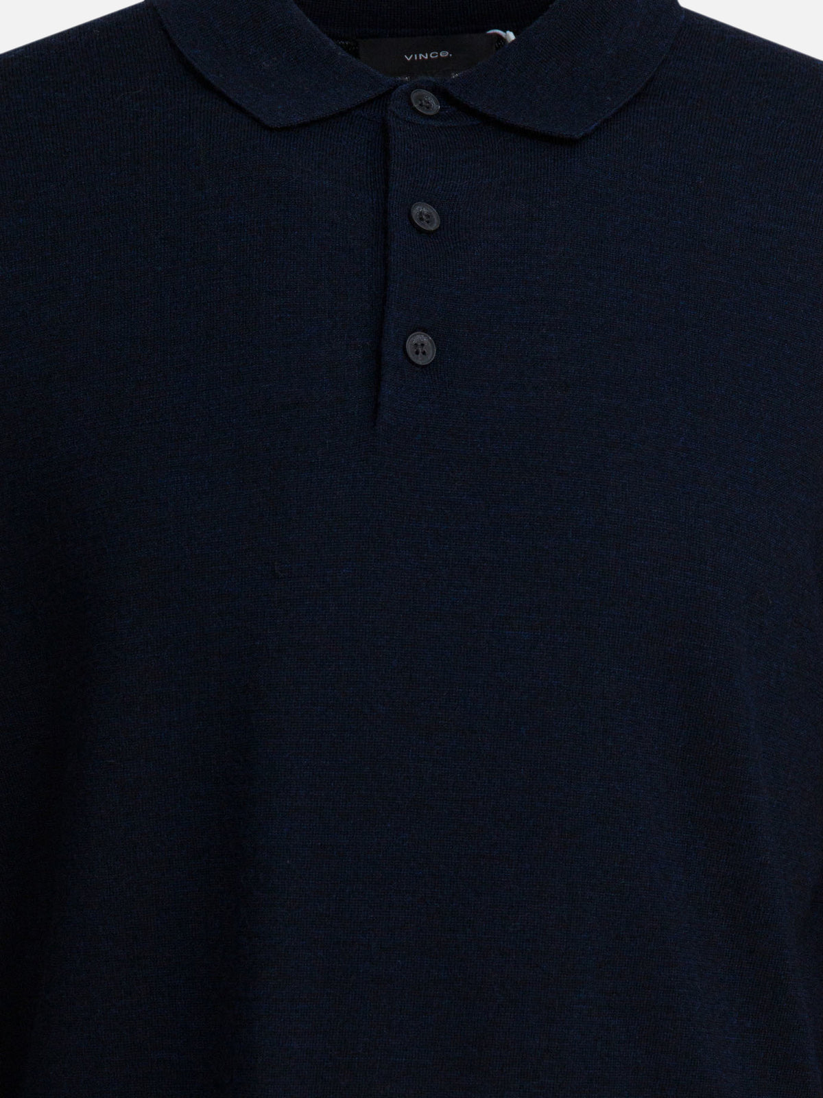 Vince Merino wool polo shirt Blue - VIETTI