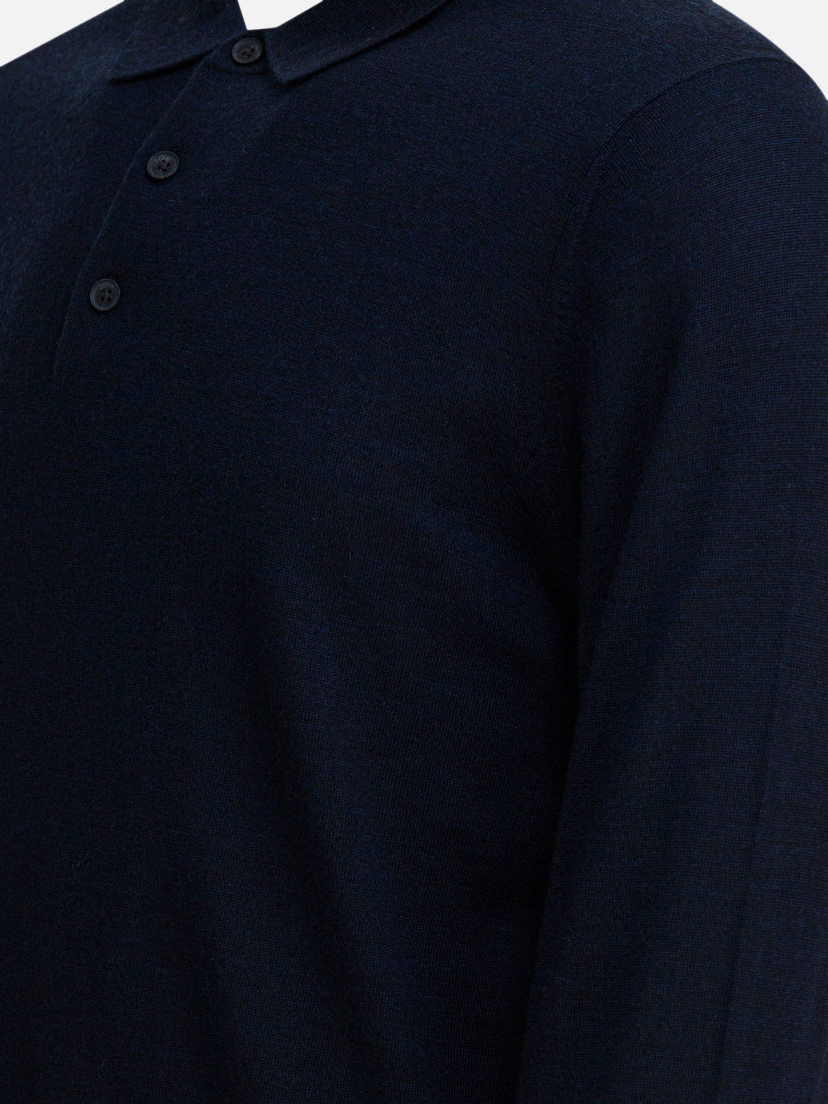 Vince Merino wool polo shirt Blue