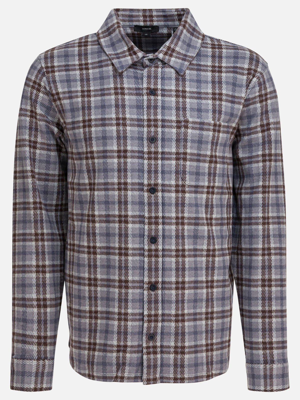 Vince Plaid overshirt jacket Grey