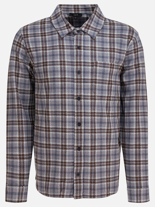 Vince Plaid overshirt jacket Grey


