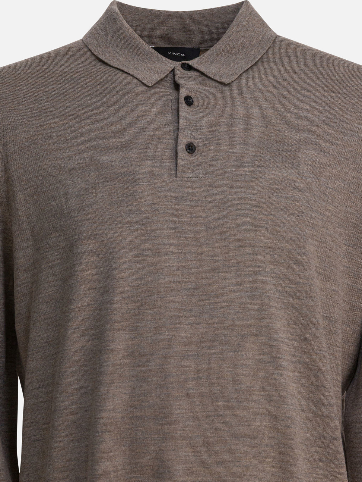 Vince Wool and cashmere polo shirt Grey - VIETTI