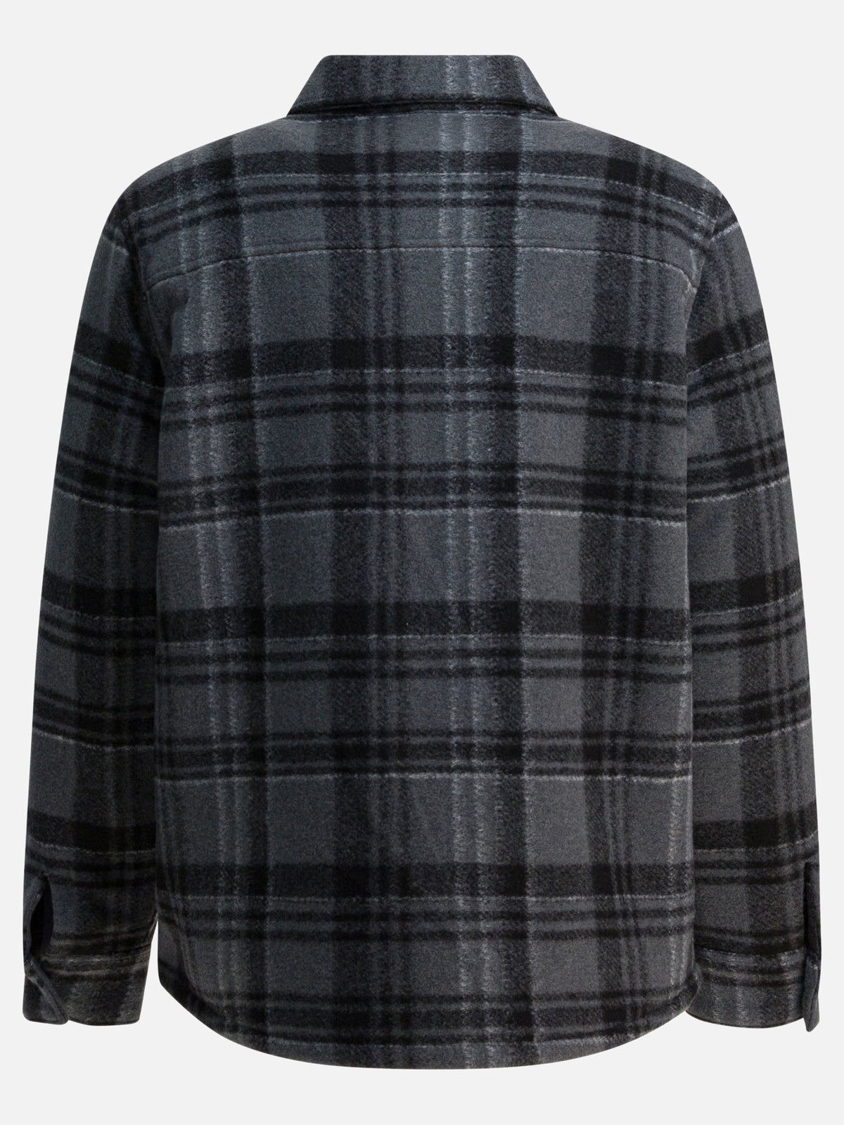 Vince Check overshirt jacket Grey