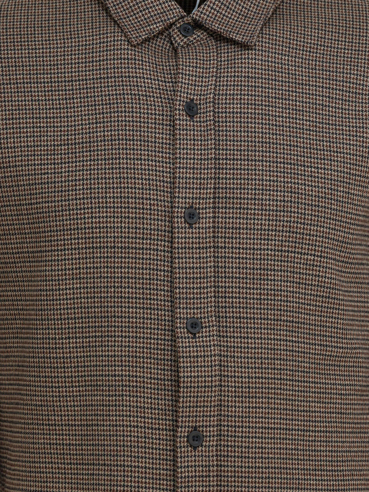 Vince Houndstooth shirt Brown - VIETTI