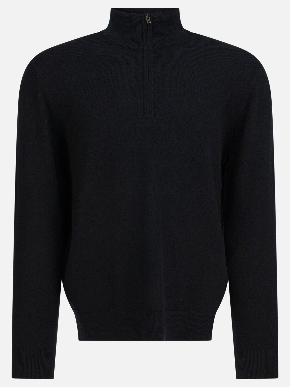Vince Cashmere sweater with half zipper Black