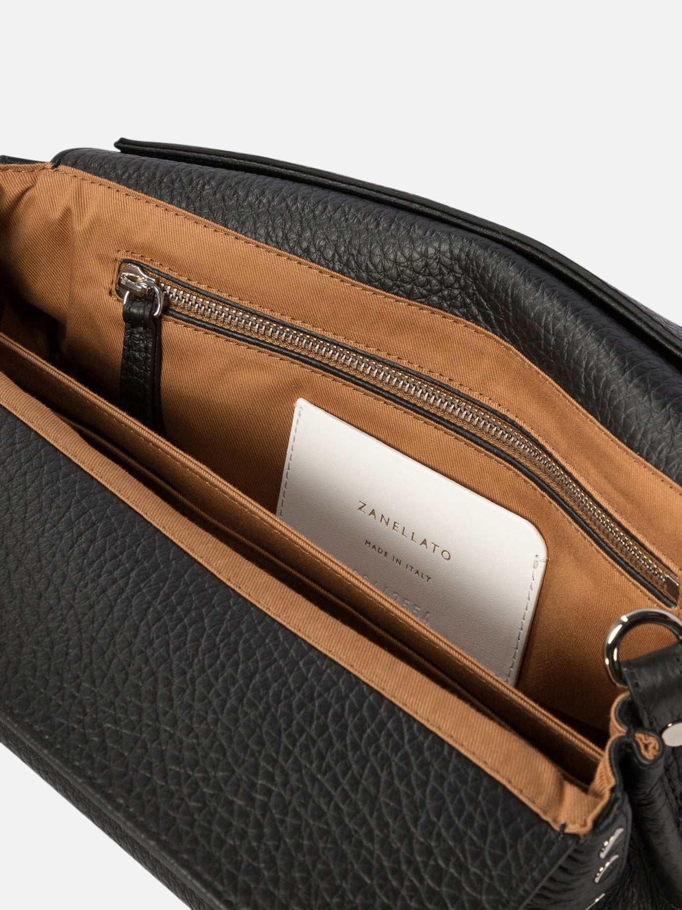 Borse medie 100% cow leather - 100% cotton  Nero - Zanellato Donna | PDP | VIETTI Online Store | Zoom-Modal_5
