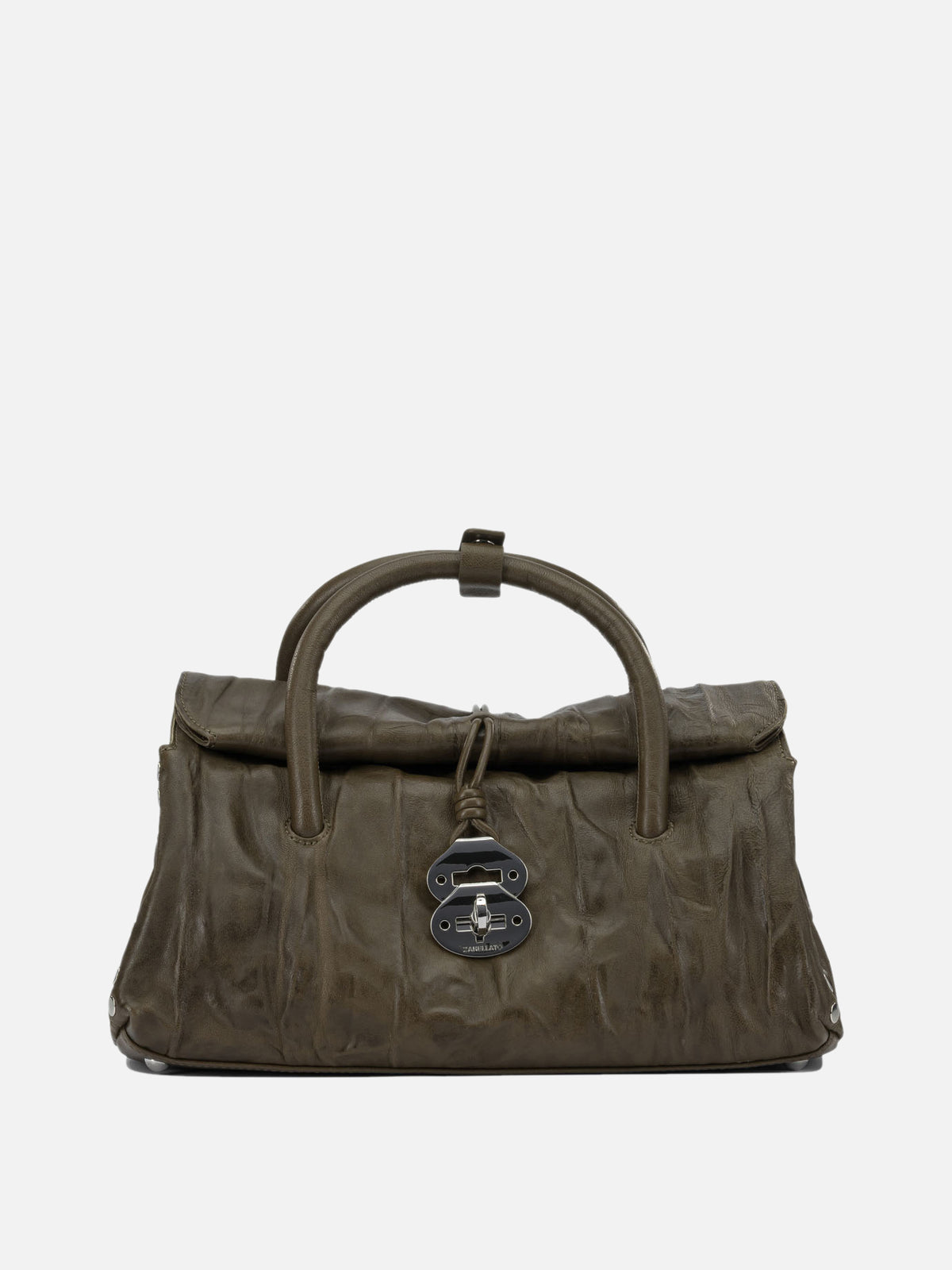 Zanellato "Dotta® Plissè" Medium Hand Bag Green