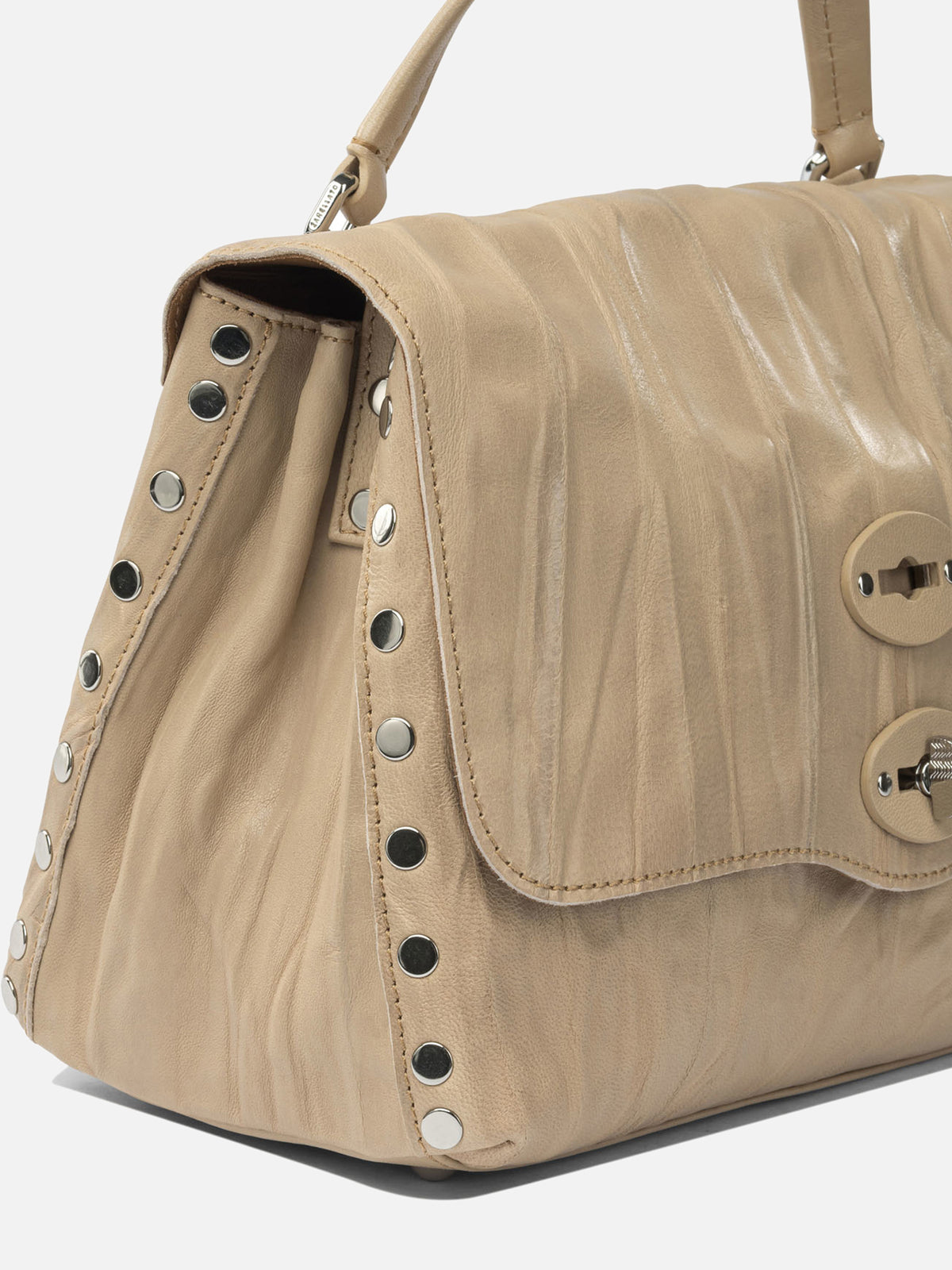 Zanellato Hand Bag "Postina Plissé" Beige - VIETTI