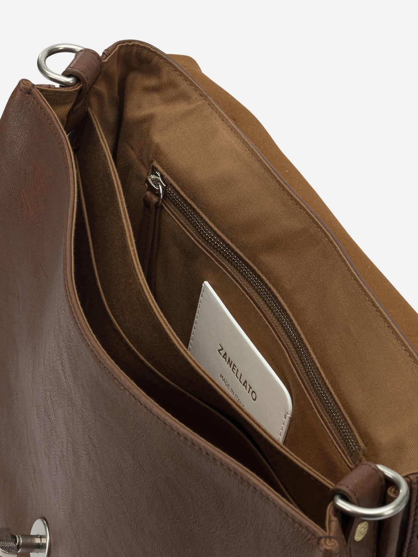 Medium bags 100% calfskin  Brown - Zanellato Women | PDP | VIETTI Online Store | thumbnail_5