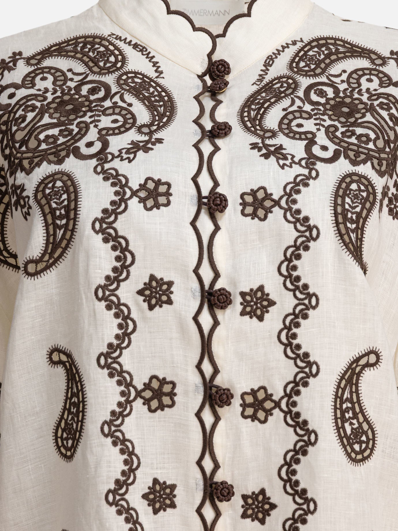 Casual shirts Paisley  Beige - Zimmermann Women | PDP | VIETTI Online Store | thumbnail_3