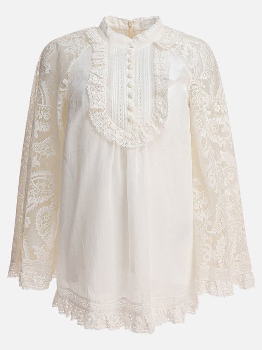 Bluse Embroidered  Beige - Zimmermann Donna | PLP | VIETTI Online Store 
