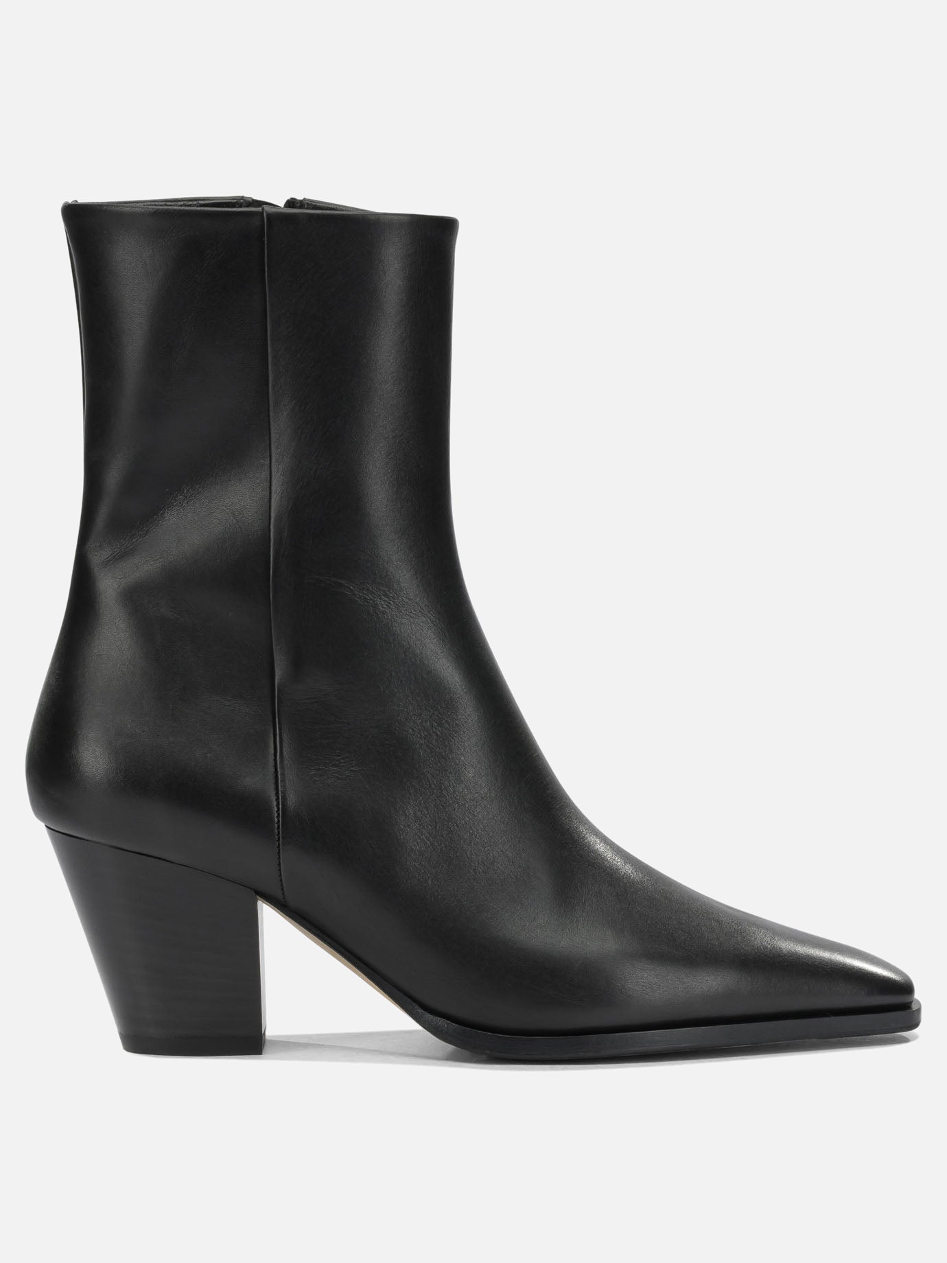 Stivaletti con zip 100% leather - 70% leather 30% rubber  Nero - Aeyde Donna | PDP | VIETTI Online Store | thumbnail