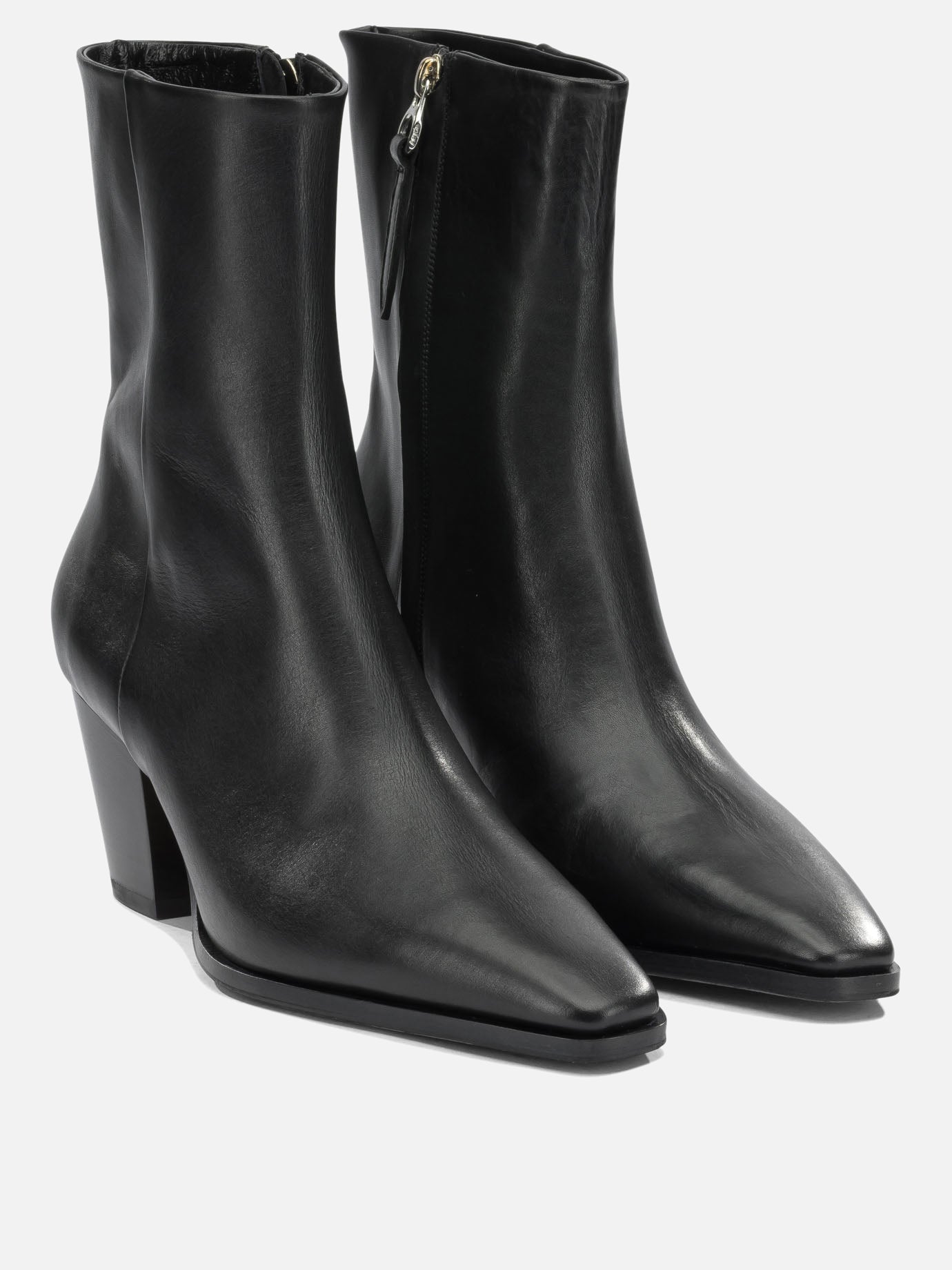 Stivaletti con zip 100% leather - 70% leather 30% rubber  Nero - Aeyde Donna | PDP | VIETTI Online Store | Zoom-Modal_2
