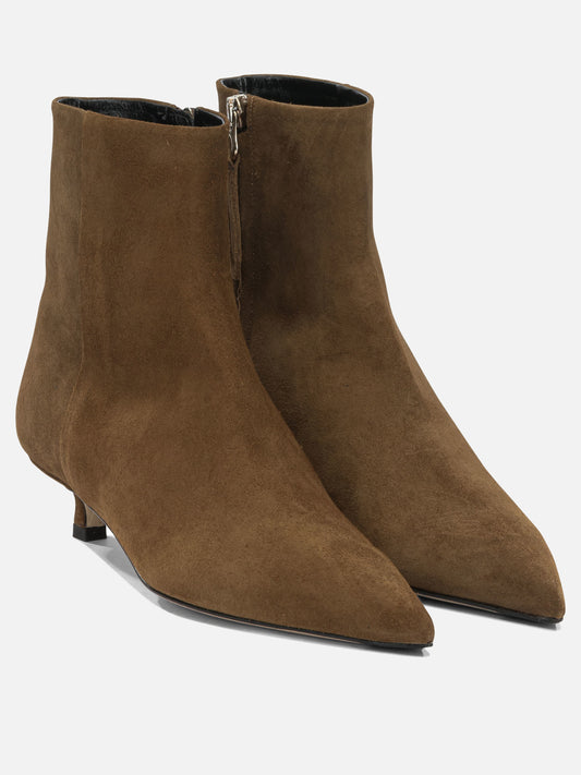 Stivaletti con zip 100% suede leather - 90% leather 10% rubber  Marrone - Aeyde Donna | VIETTI Online Store | 2
