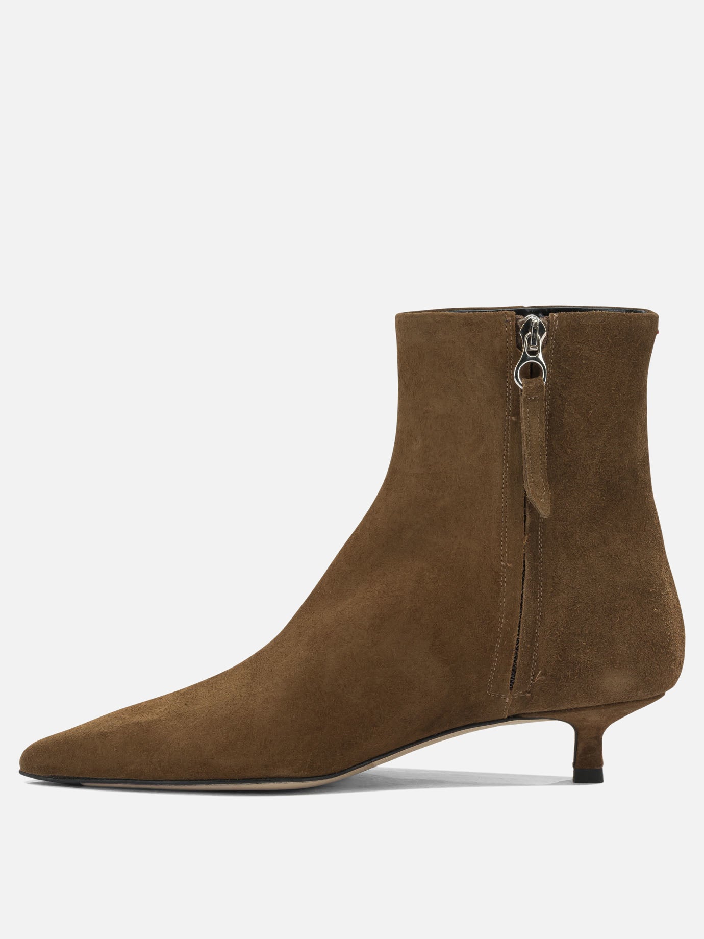 Stivaletti con zip 100% suede leather - 90% leather 10% rubber  Marrone - Aeyde Donna | PDP | VIETTI Online Store | thumbnail_3