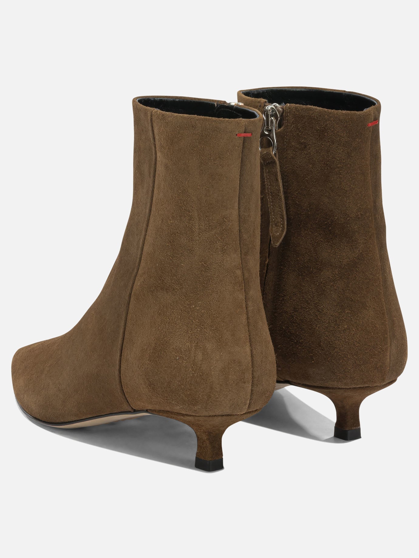 Stivaletti con zip 100% suede leather - 90% leather 10% rubber  Marrone - Aeyde Donna | PDP | VIETTI Online Store | thumbnail_4