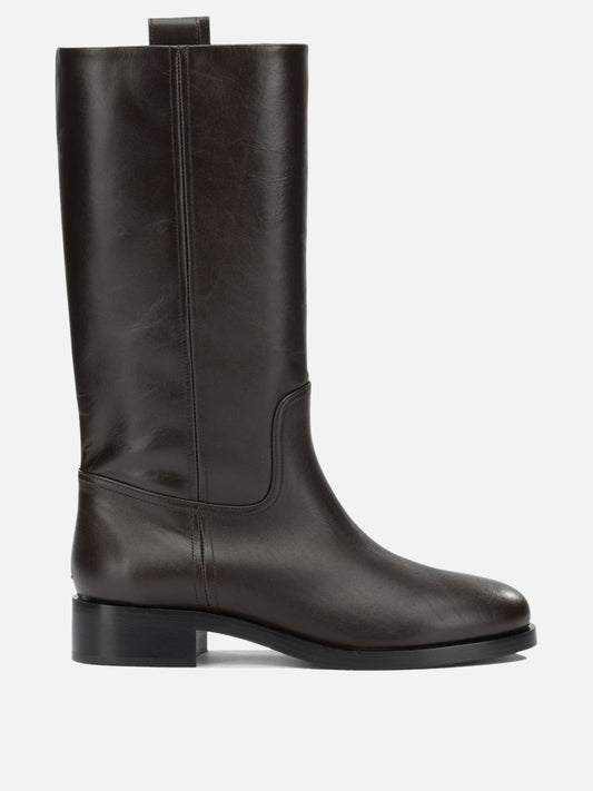 Aeyde "Theo" Knee-High Boots Brown

