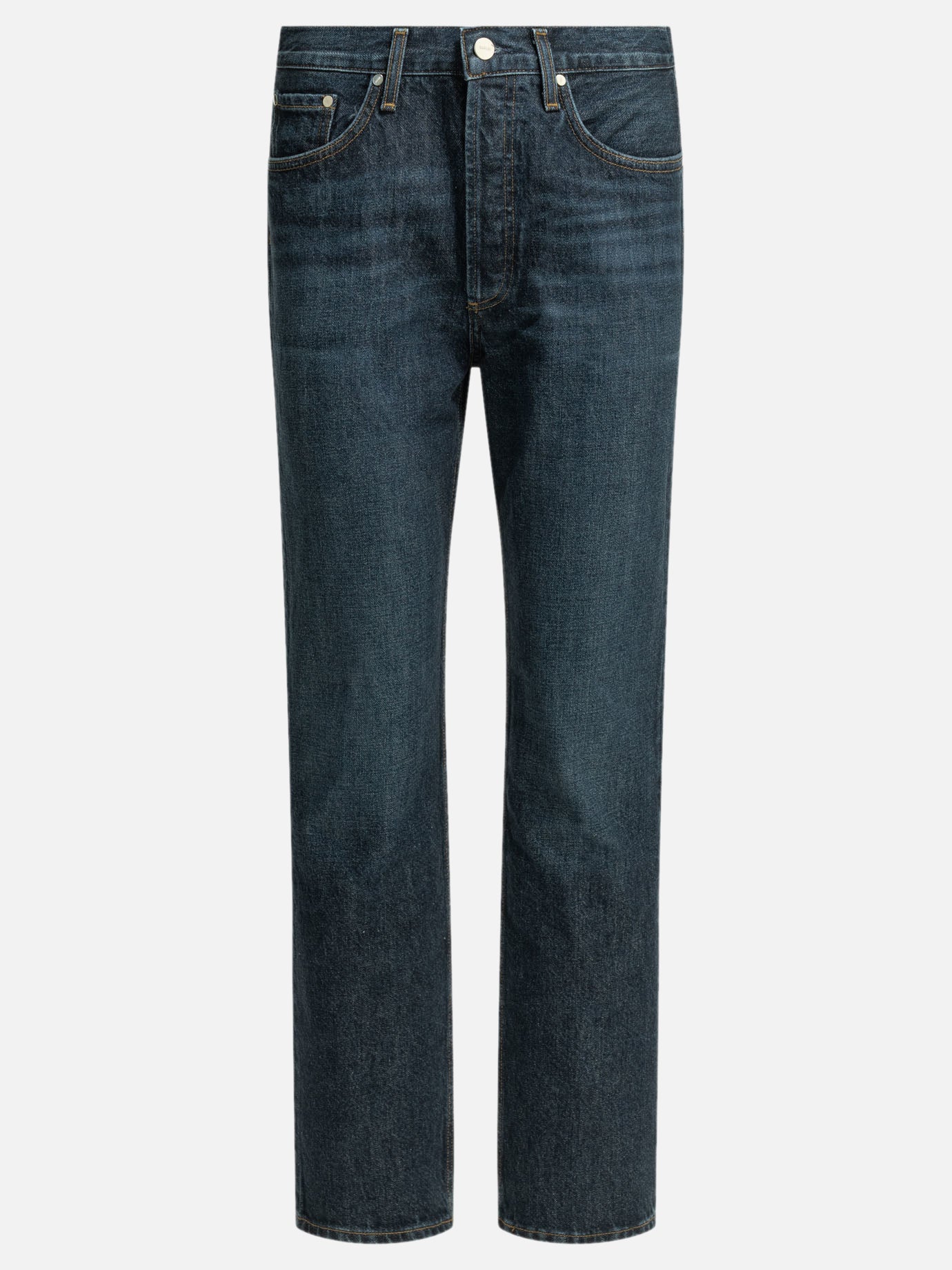 Straight-leg jeans Solid colour  Blue - Agolde Women | PDP | VIETTI Online Store | thumbnail